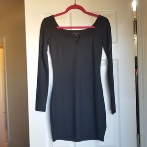 Sexy V Mini Dress in Black🖤